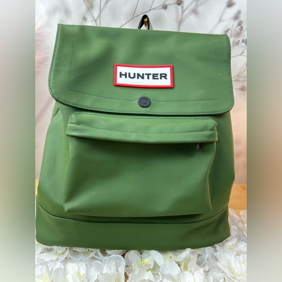 Hunter Olive Green Flap Backpack - Picture 7 of 14